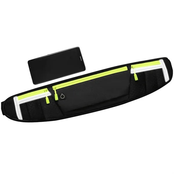 Neoprene Reflective Fitness Waist Bag with Earphone Hole