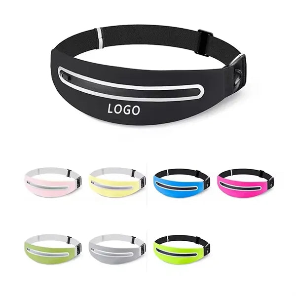 Lycra Elastic Waterproof Fitness Colorful Waist Bag