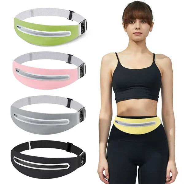 Lycra Elastic Waterproof Fitness Colorful Waist Bag