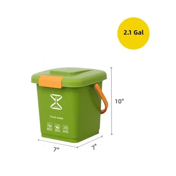 2 Gallon Kitchen Compost Bucket Bin