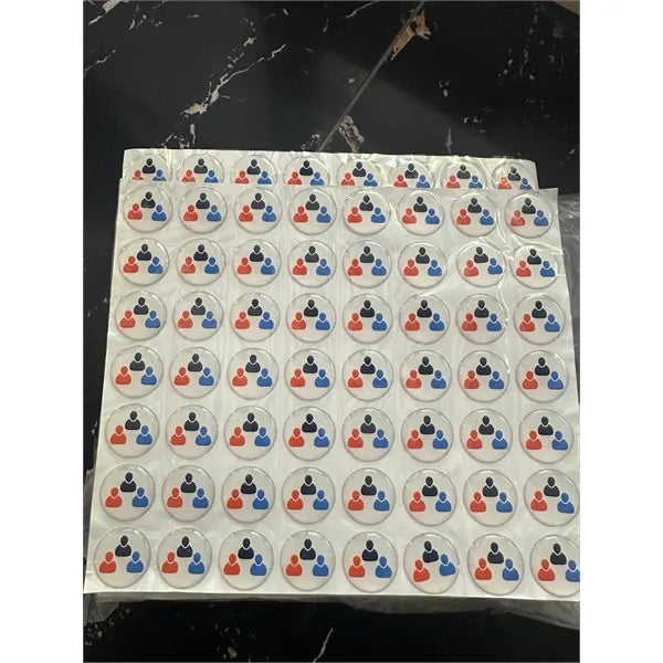 Vinyl Dome Label Decal Epoxy Resin Seals Adhesive Stickers