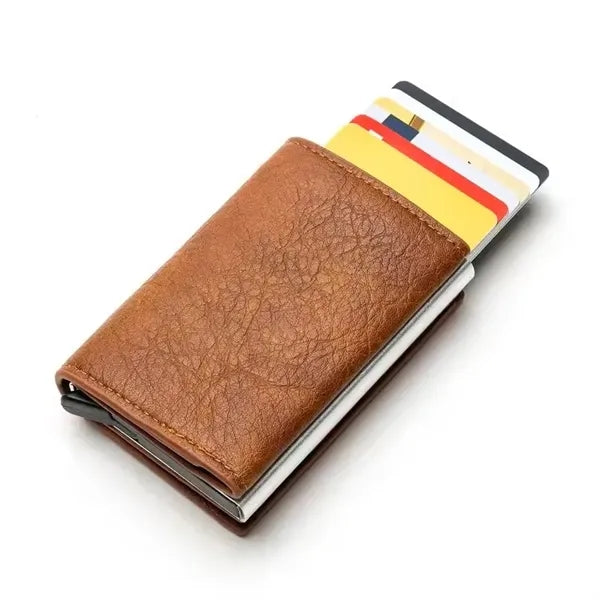 Pop up Card Holder RFID Slim Wallets With Money Pocket