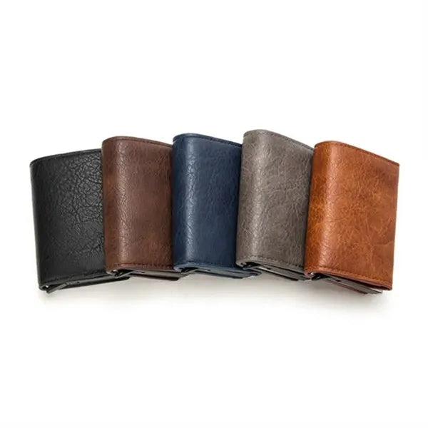 Pop up Card Holder RFID Slim Wallets With Money Pocket