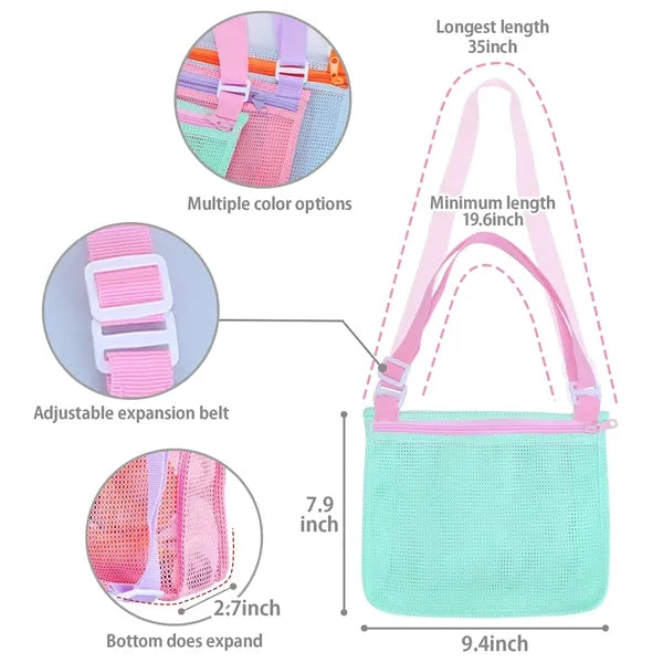 Shell Collecting Bag Beach Sand Toy Totes