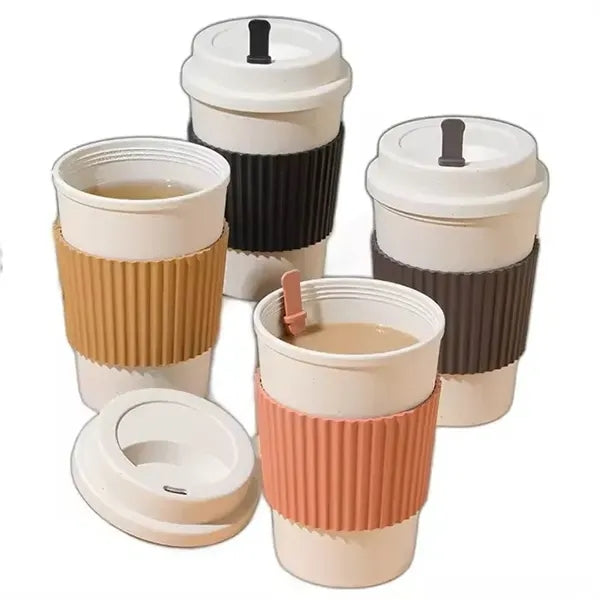 16 Oz Portable Travel Tumbler Coffee Cup With Lid