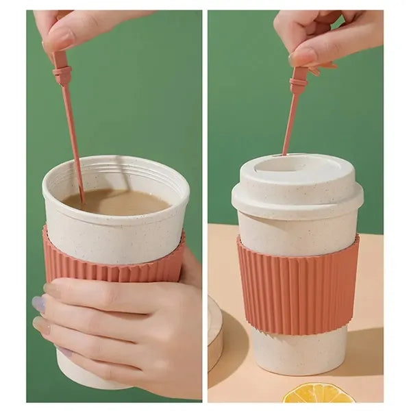 16 Oz Portable Travel Tumbler Coffee Cup With Lid