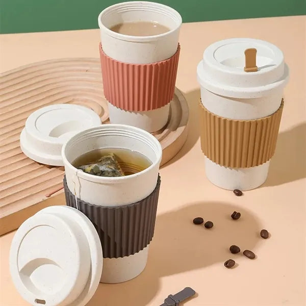 16 Oz Portable Travel Tumbler Coffee Cup With Lid