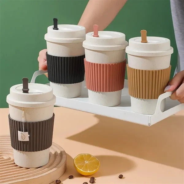 16 Oz Portable Travel Tumbler Coffee Cup With Lid
