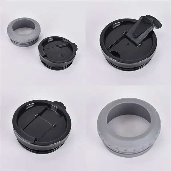14oz 4-in-1 Stainless Steel Can Holder With 2 Lids