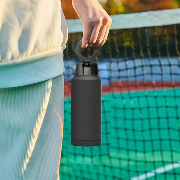 26oz Insulated Water Bottle with Phone Holder&Storage space