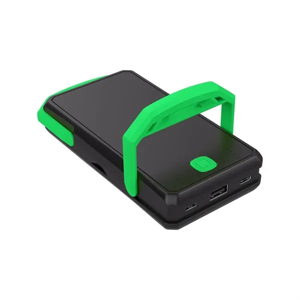 Outdoor Portable Solar Power Bank Charger With Camping Lamp
