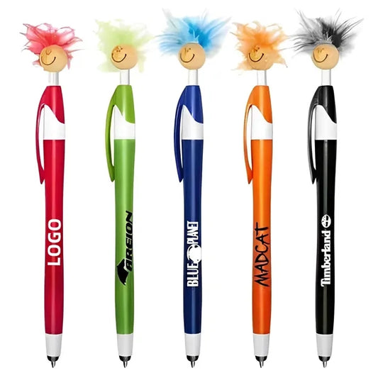 Funny Smiley Stress Relief Feather Stylus