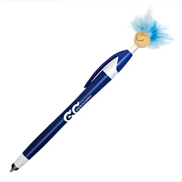 Funny Smiley Stress Relief Feather Stylus