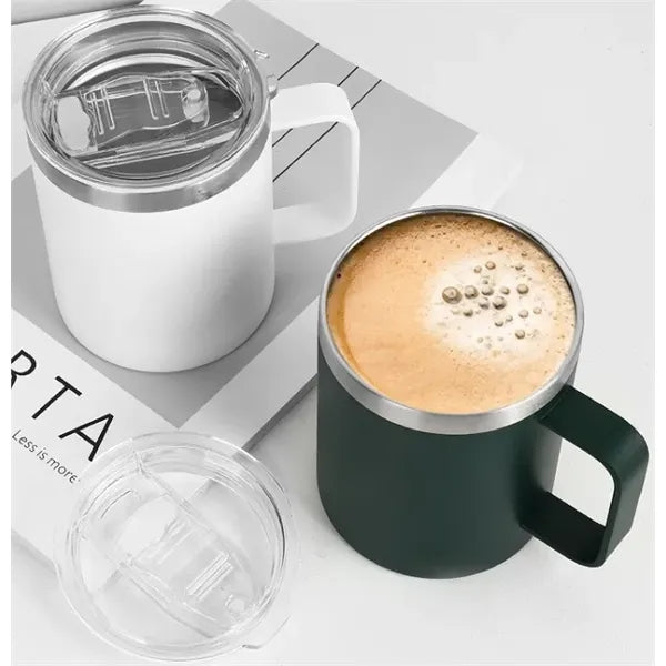12 oz Stainless Steel Glasses with Handle