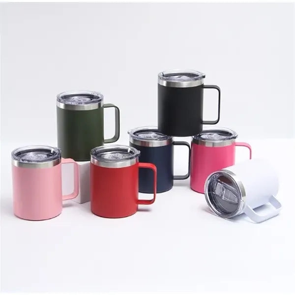 12 oz Stainless Steel Glasses with Handle