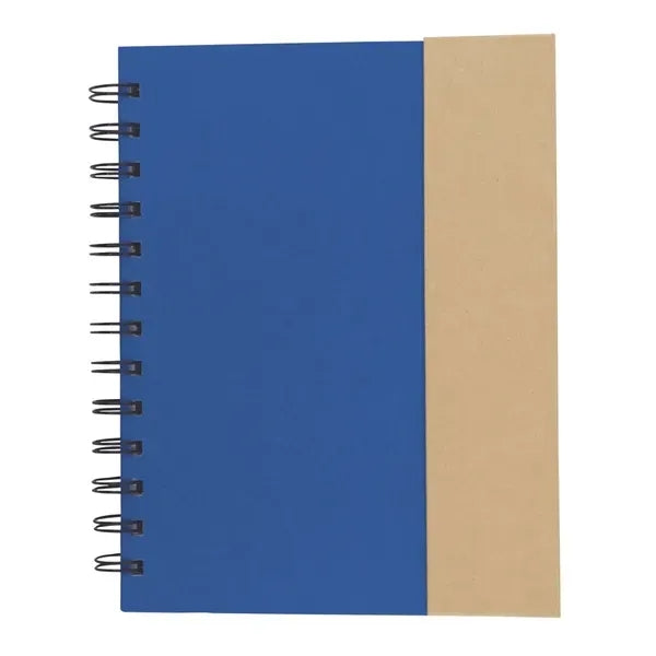 Eco-Recycled Magnetic Journal with Sticky Notes and Pen