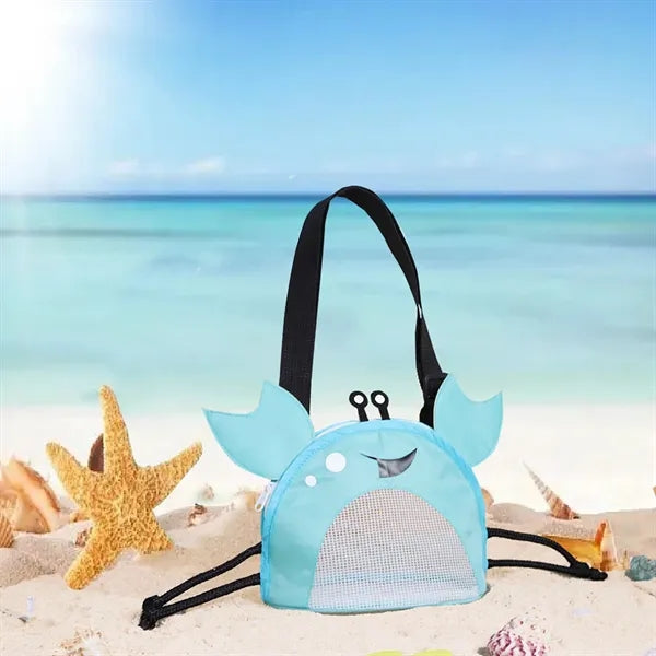 Large Crab Beach Shell Collecting Mesh Storage Bag