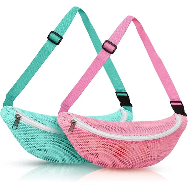 Adjustable Nylon Beach Waist Crossbody Mesh Bag