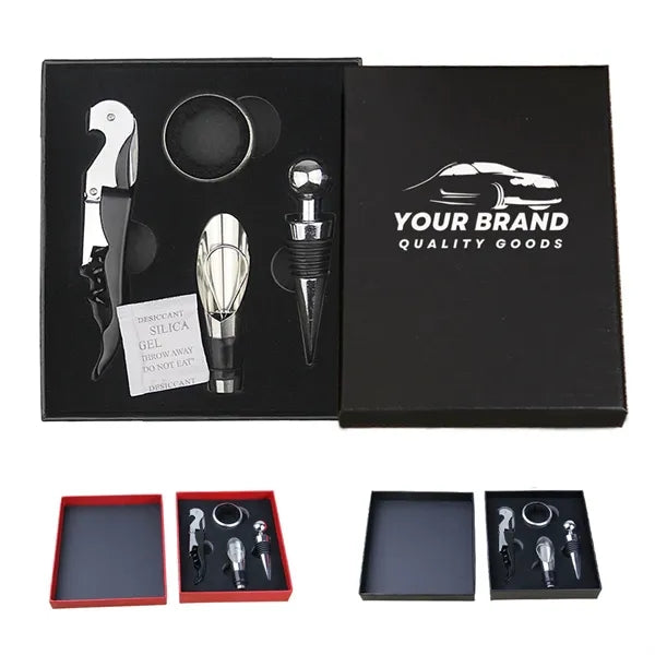 Stainless Steel Accessory Tool Wine Bottle Opener 4Pcs Set