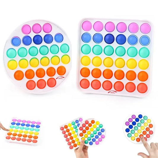 Stress Relief Silicone Push Pop Bubble Fidget Sensory Toy