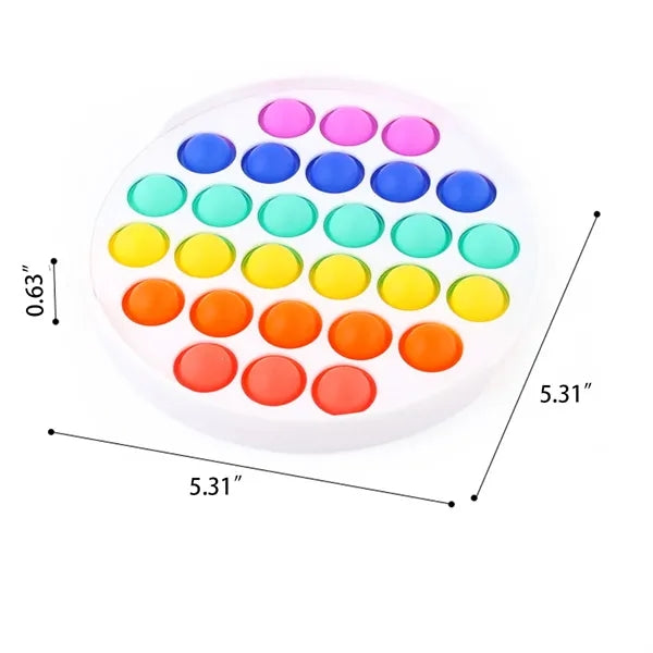 Stress Relief Silicone Push Pop Bubble Fidget Sensory Toy