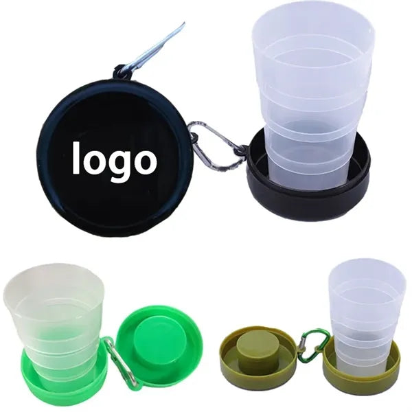 Portable Foldable Mountaineering Buckle Plastic Cup