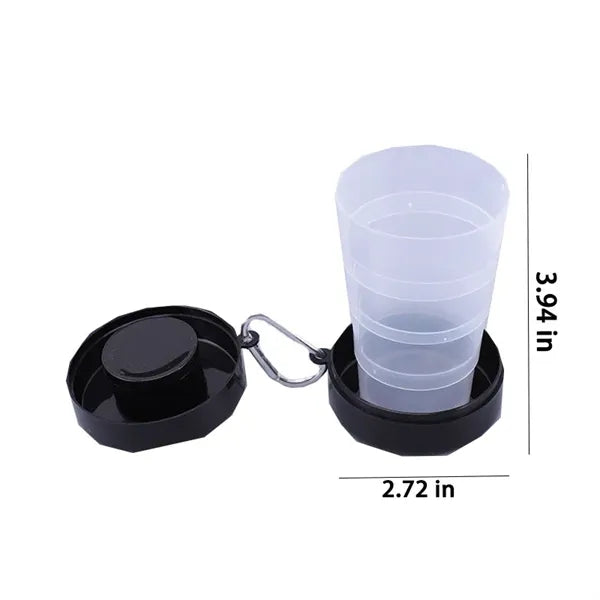 Portable Foldable Mountaineering Buckle Plastic Cup