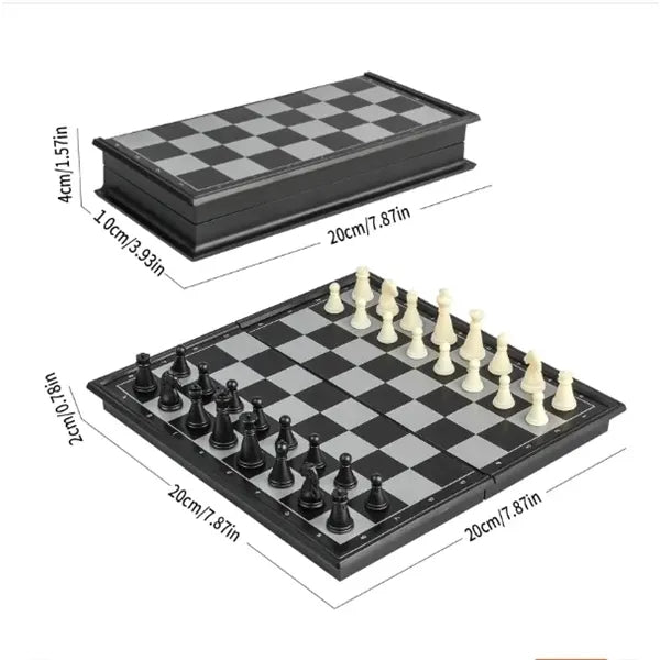 Portable Magnetic Chess Set