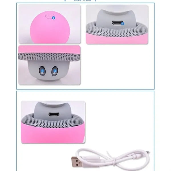 Portable Mini Shroom BT Speaker Mobile Phone Holder