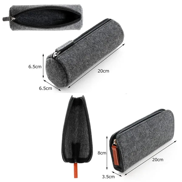 Portable Canvas Stationery Bag With Zipper