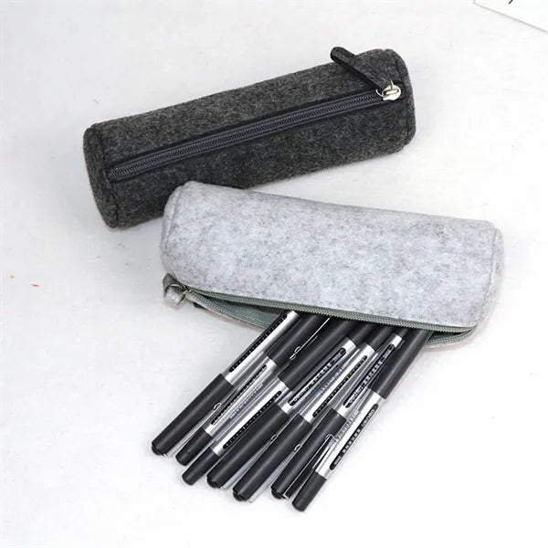 Portable Canvas Stationery Bag With Zipper