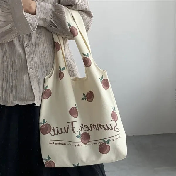 Canvas Tote Bag Vest Shoulder Large Capacity Handbag