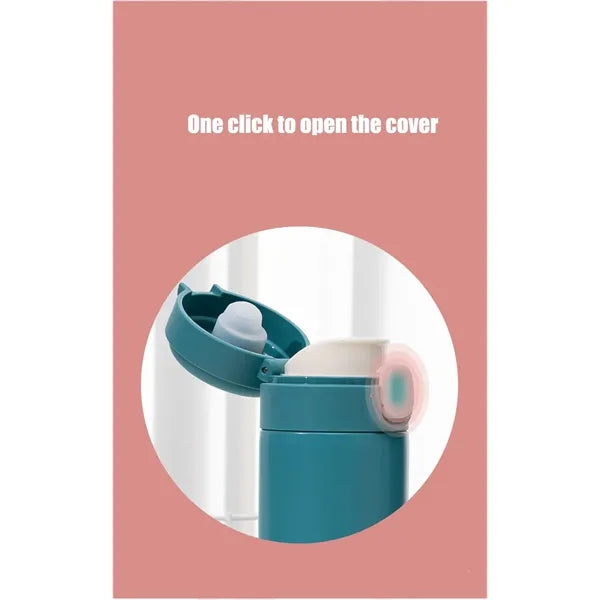 Stainless Steel Insulated Cup with Pop up Lid Pea Mug