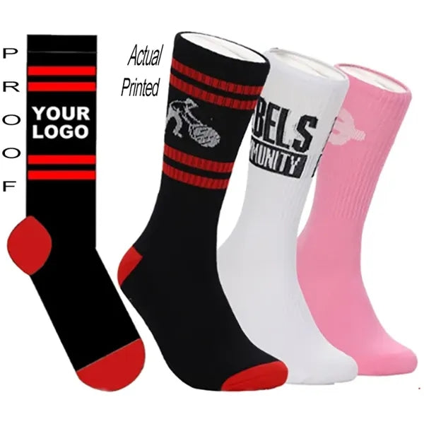 All Custom Cotton Sports Athletic Socks