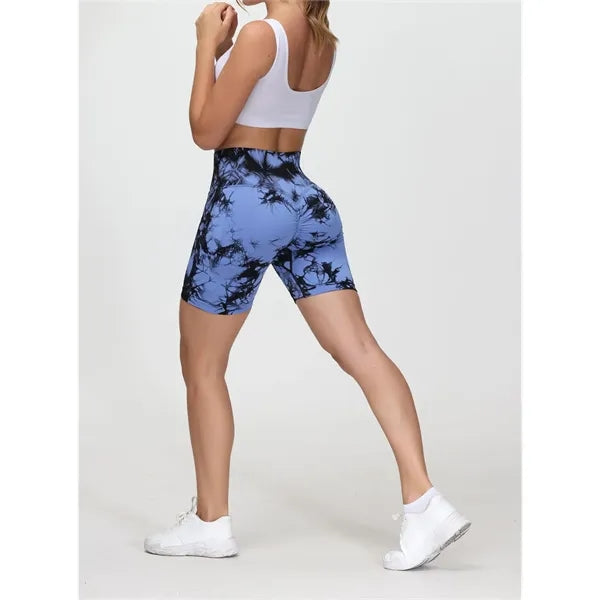 Tie Dye Seamless Yoga Shorts
