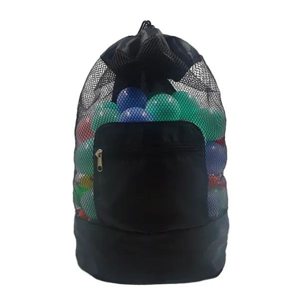 Collapsible Beach Mesh Drawstring Backpack