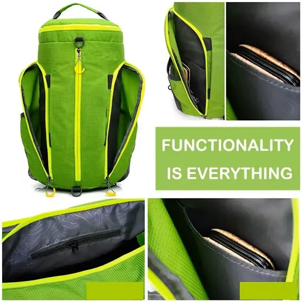 Foldable Travel Backpack Fitness Sports Duffel Bag Organizer