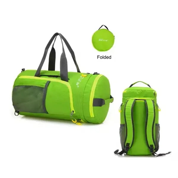 Folding Gym Sports Travel Storage Backpack Duffel Bag