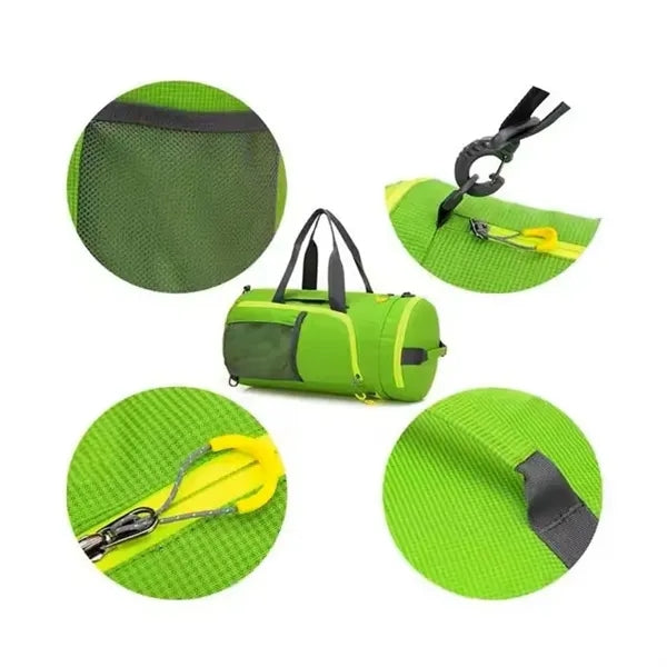 Folding Gym Sports Travel Storage Backpack Duffel Bag