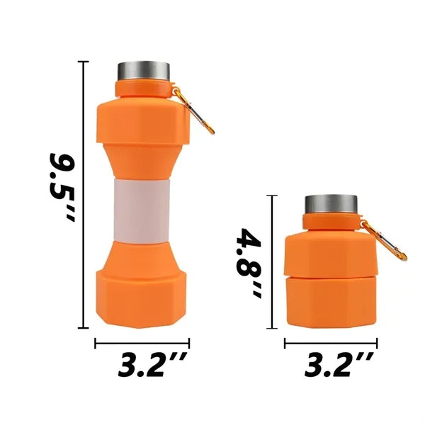 Lightweight Travel Silicone Foldable Water Bottle Leakproof