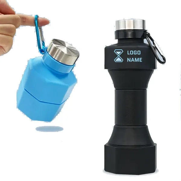 Lightweight Travel Silicone Foldable Water Bottle Leakproof