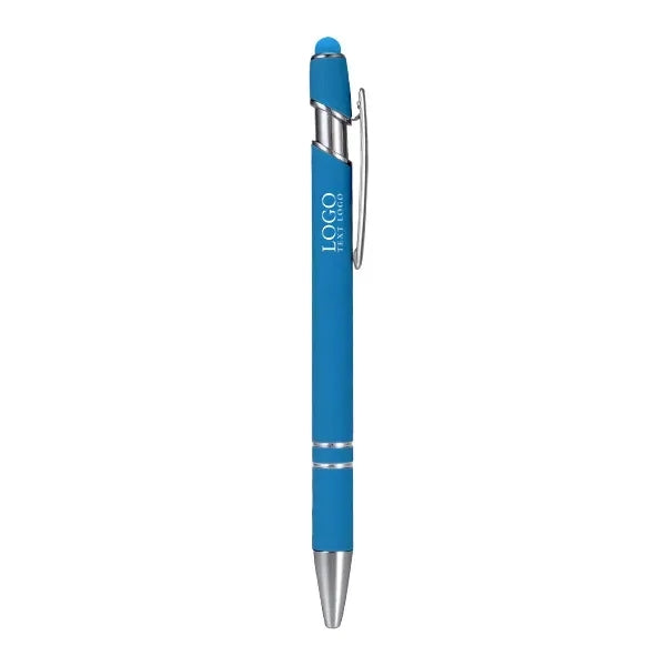 Metal Ballpoint Pen With Color Stylus Tip