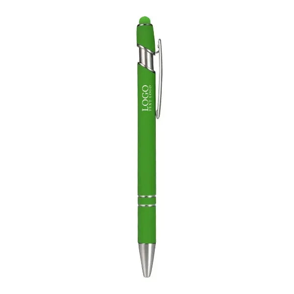 Metal Ballpoint Pen With Color Stylus Tip