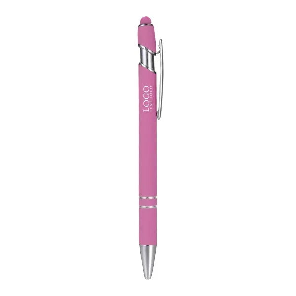 Metal Ballpoint Pen With Color Stylus Tip