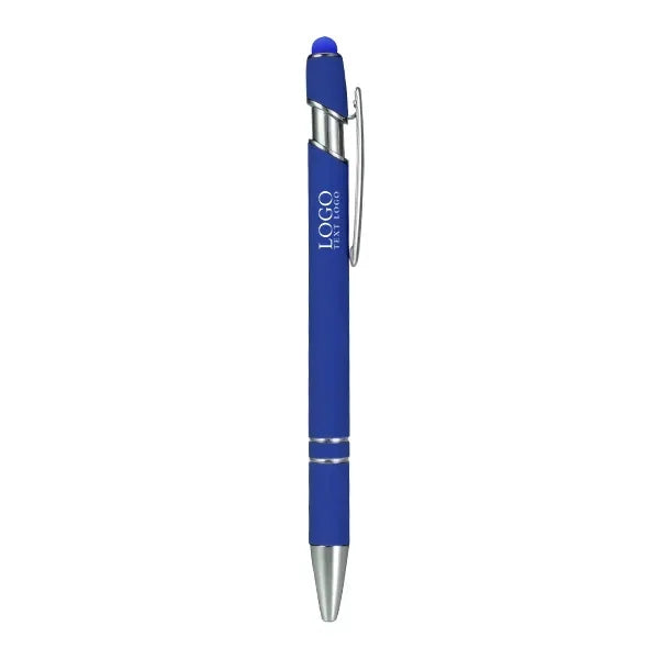 Metal Ballpoint Pen With Color Stylus Tip
