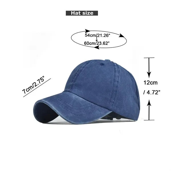 Half Empty Top Ponytail Baseball Cap