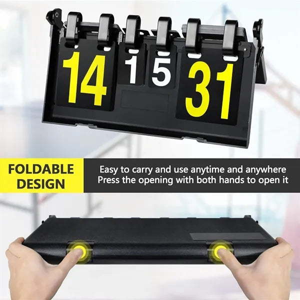 Football Score Keeper Flip Sports Basketball Scoreboard