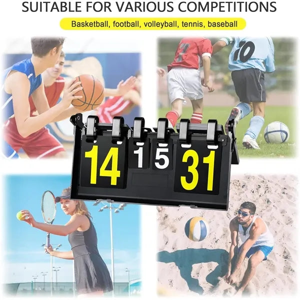 Football Score Keeper Flip Sports Basketball Scoreboard