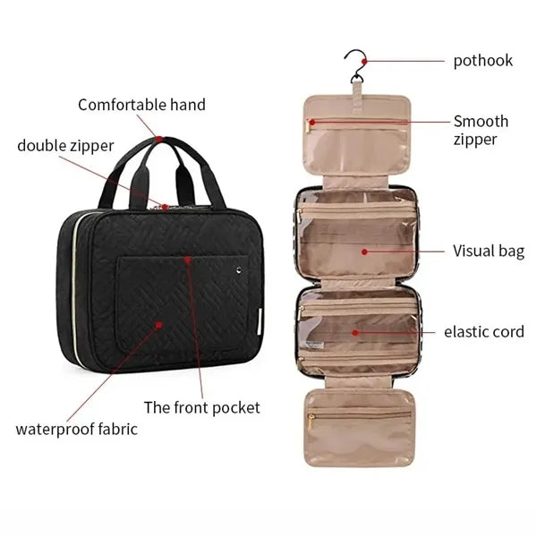 Toiletry Kit Travel Organizer Make up Cosmetics Bag