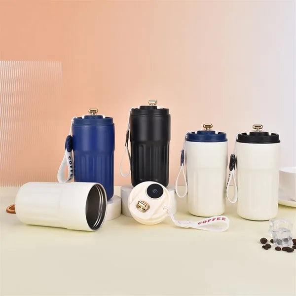Stainless Steel Thermal Mug Flask With Temperature Display
